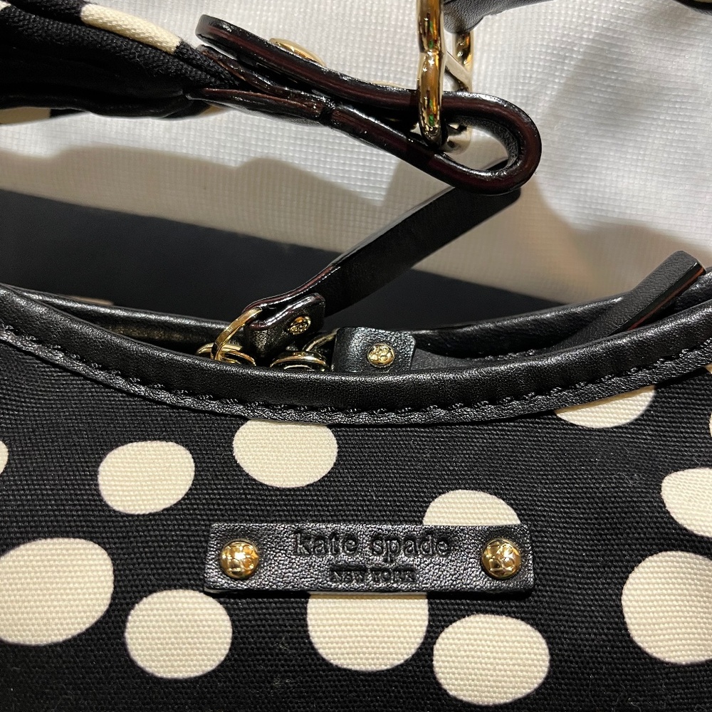 Kate  Spade black/white polka dots